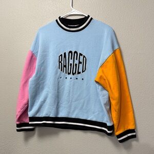 The Ragged Priest Color Block Crewneck